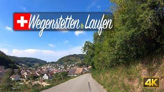 Driving Swiss country roads from the Fricktal-Schupfart Airport to Laufen 