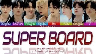 Stray Kids 'SUPER BOARD' Color Coded Lyrics (Han/Rom/Eng)