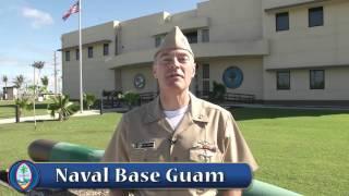 "Go Guam!" - Greeting by U.S. Navy Rear Adm. Fritz Roegge