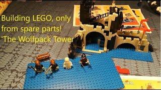 Building LEGO castles sets with spare parts The Wolfpack Tower (6075)