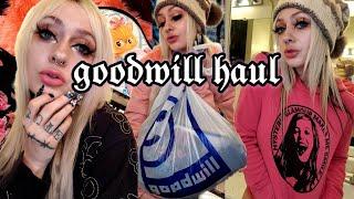  I shopped the racks at Goodwill & actually found some cute stuff  try on haul ! 