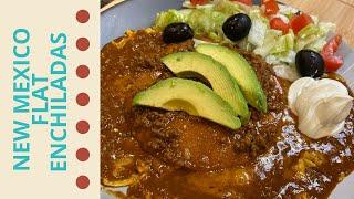 New Mexico flat stacked enchiladas, 2 Recipes - WITH AND W/OUT meat!