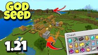 (God Seed) For Minecraft 1.21 Bedrock And Pocket Edition | Seed Minecraft 1.21 | Minecraft Seeds