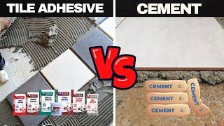 Tile lagane ke liye Adhesive cement se kyu behtar hai? Tile Adhesive VS Cement ||