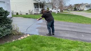 Professional Asphalt Spray Sealing: "The Hiding Behind A Tree One" Top Coats Pavement Maintenance