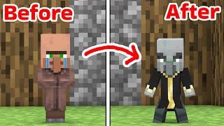 Baby Villager Becomes A Fake Baby Evoker -  Minecraft Animation