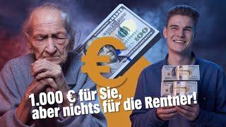 1.000 Euro Prämie für Bürgergeld – Doch für Rentner ist kein Geld da! Wie kann das sein?