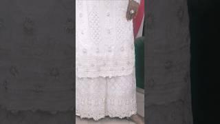 Chikankari Kurti Gharara #gharara #sharara #trending #shorts #youtubeshorts #viral #weddingdress