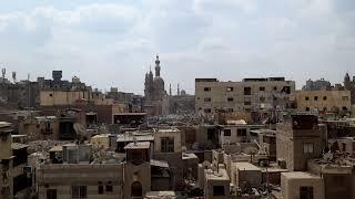 The adhan (Islamic call to prayer) being broadcast in downtown Cairo