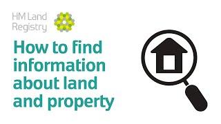 How to find information about land and property