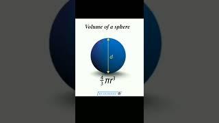 Visual proof of:Surface area of Sphere and Volume of sphere#maths #mathematics