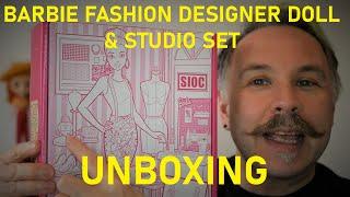 Barbie Fashion Designer Doll & Studio set UNBOXING Mattel *ADULT DOLL COLLECTOR*