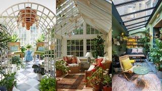 Sunroom Design Ideas. Greenhouse Sunroom Decoration. Sunroom Furniture and Styles.