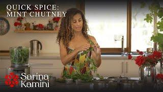 5 ingredients and 5 minutes - spicy mint chutney!