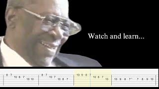 18 minutes of pure guitar wisdom from B.B. King (with Tab)