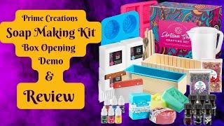 Prime Creations Artisan Soap Crafting Making Kit Box Opening, Review, Demo