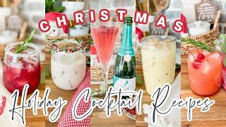 2022 HOLIDAY COCKTAIL RECIPES // COOK WITH ME // CHRISTMAS COCKTAILS // CHARLOTTE GROVE FARMHOUSE