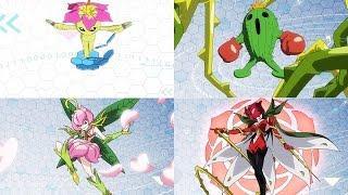 DIGIMON ADVENTURE tri. - PALMON ALL EVOLUTION & ATTACK [60FPS]