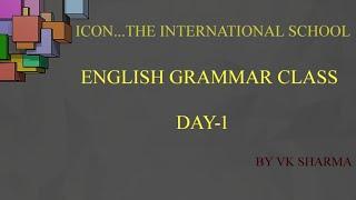 DAY 1 ICON ENGLISH GRAMMAR CLASSES ICONSCHOOL,GGC