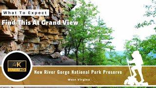 Grand View - New River Gorge - West Virginia - Park Overlook - National Park Preserve - Hiking Tour