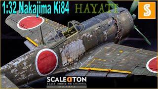 Hasegawa Nakajima Ki84 Type4 Hayate 1/32 Scale Model Aircraft Build