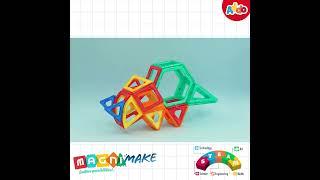 4 dinosaurs you can make with our Magnimake 36 Piece Dinosaur Set!