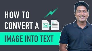 How to Convert Image to Editable text