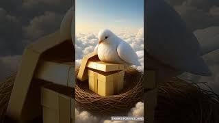 The story of how a pigeon builds a nest above the clouds  #ai #pegion #shorts