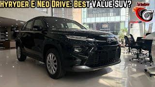 Toyota Hyryder E Neo Drive 2024 Walkaround: Value-Packed Base Variant with Must-Have Features!