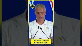 Jose Mourinho Avrupa Ligi Sinyali Verdi! "Avrupa Liginde Şansımız Var Eğer..."#mourinho