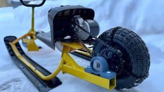 How to make an electric snowmobile at home