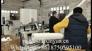 Full automatic small toilet roll paper band saw cutting machine