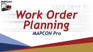 Work Order Planning -MAPCON CMMS