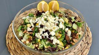 SALAD WITH MEDITERRANEAN GREEN AND Plenty of Cheese 