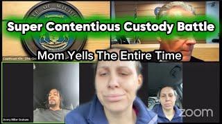 Super Contentious Custody Battle In Family Court Child Support Hearing #babydaddyproblems