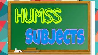 HUMSS List of Subjects | Grade11|Grade12