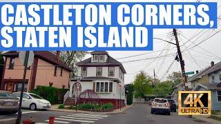 Castleton Corners, Staten Island drive around (4K)