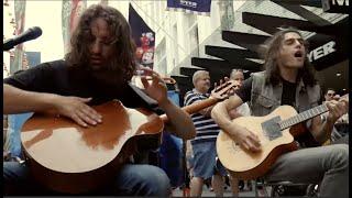 Guitar Duo Opal Ocean Go Crazy Playing Fast And Loud In The Street!!!