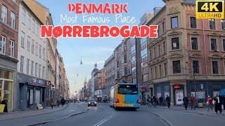 NØRREBROGADE Denmark￼ Most Famous Place / walking 4K #Copenhagen