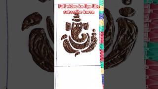 Looking For Easy Ganesha In Mehndi || Design Mehndi Se Ganesha kaise banaye #shorts #mehndi #short