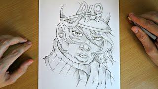 How To Draw Diego Brando | JoJo's Bizarre Adventure | Anime Drawing Tutorial | Draw With Me!