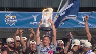 LIVE: Dodgers Parade through Downtown LA after World Series win