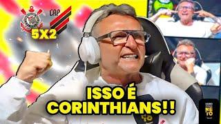 "FLAMENGO SUA HORA VAI CHEGAR" CRAQUE NETO FICA MALUCO APÓS GOLEADA DO TIMÃO!!