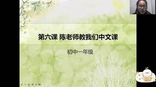 陈老师教我们中文课 （句子 和 课文）