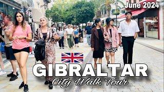 GIBRALTAR CITY WALK TOUR in June 2024, BRITISH OVERSEAS TERRITORY United Kingdom [4K]