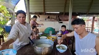 ไห้น้องขิงไปจ่ายตลาดมาทำเมนูข้าวต้มเคื่องไนหมูหม้อบักใหย่