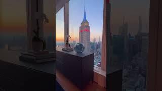 Dreamy Bedroom With A View of the Empire State Building at Madison House, Manhattan, New York City