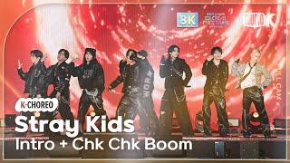 [K-Choreo 8K] 스트레이 키즈 직캠 'Chk Chk Boom' (Stray Kids Choreography) @뮤직뱅크글로벌페스티벌 241219