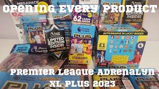 PANINI PREMIER LEAGUE ADRENALYN XL PLUS 2023 FULL BOX RIP! OPENING EVERY SINGLE PRODUCT FOR THE SET!