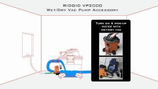 How To Use The RIDGID® Wet/Dry Vac Pump Accessory